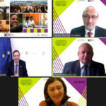 10080_g Imagen de varios ponentes en la reunión virtual