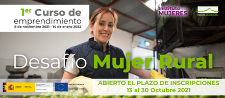 descarga Imagen de la web de la plataforma de formación de Desafío Mujer Rural