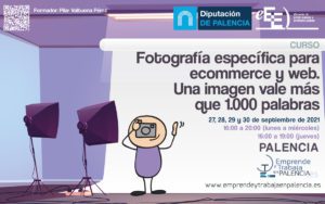 2021_fotografia Cartel curso "Curso de Fotografía para comercio electrónico y web"