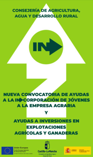 Cartel AYUDAS A LA CREACIÓN DE EMPRESAS AGRARIAS POR JÓVENES