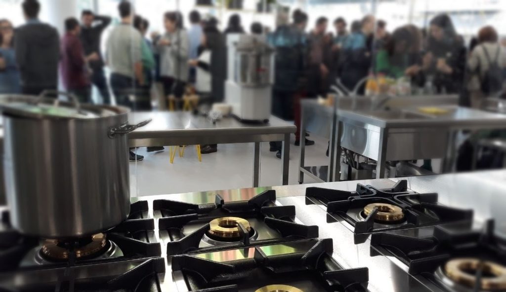 cocina.desenfocado Imagen de fogones