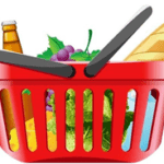 Dibujo de una cesta de la compra