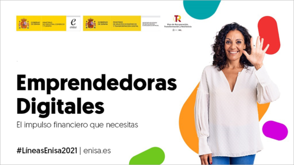 Imagen del cartel de Emprendedoras Digitales