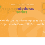 Cartel del Taller "La contribución desde las microempresas de mujeres a los ODS"