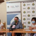 Foto de una rueda de prensa del Ayuntamiento de Castalla