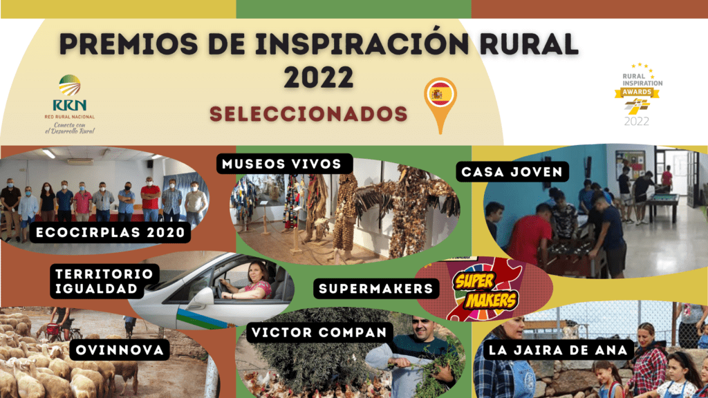 RRN Pemios de inspiración rural 2022 Infografía sobre los Premios de Inspiración Rural 2022