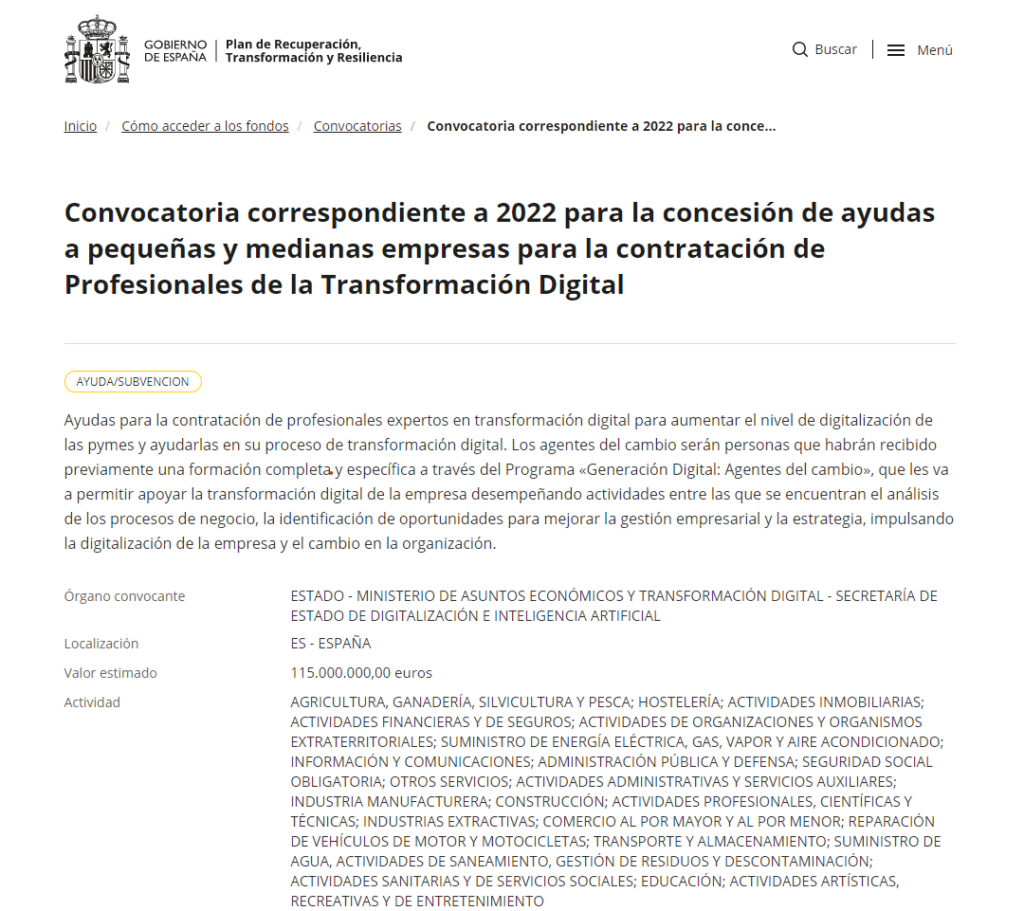 Ayudas pymes transf digital