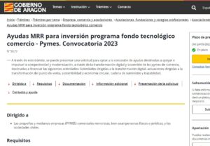 Ayudas Pymes Aragón