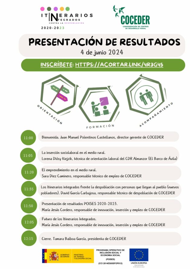 Webinar resultados POISES de COCEDER