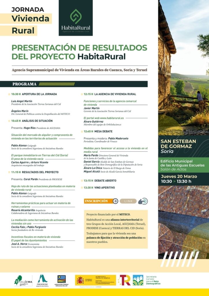 Programa de la jornada | Asociación Tierras Sorianas del Cid