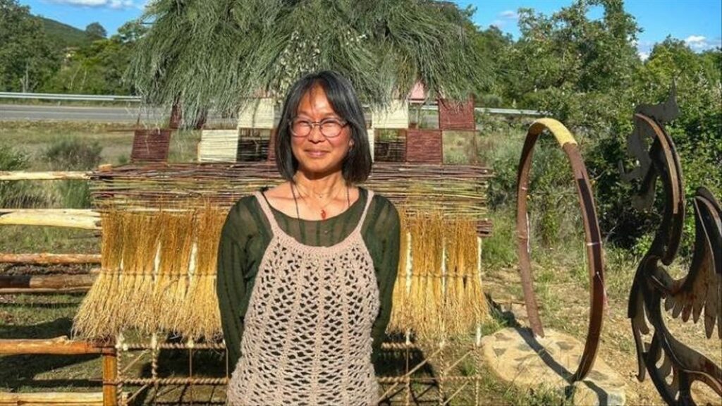 Hiromi Sato en su casa