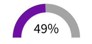49% mujeres en el medio rural Gráfico que representa un 49% sobre el total